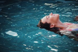 woman, fun, swimming, swimming pool, leisure, person, recreation, relaxing, ripples, summer, swimmer, summer vacation, water, nature, wet, girl, floating, caucasian, blue water